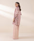 2 Piece - Printed Silk Suit